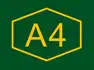 A4 Motorway shield}}