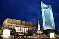 The Gewandhaus with the City-Hochhaus Leipzig in the background
