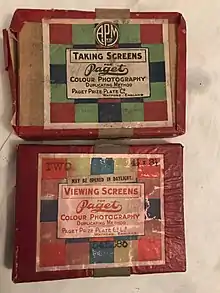 Viewing Plate and Taking Plate Boxes. c. 1915