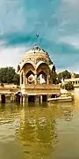Chhatri in Gadisar Lake