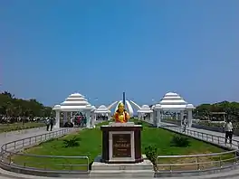 A view of the MGR Memorial