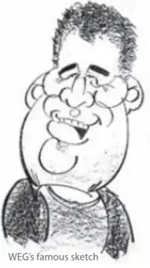 Green's sketch of the thief who stole his bicycle