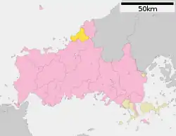 Location of Abu in Yamaguchi Prefecture