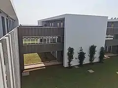 View on the administrative center and the bridges.