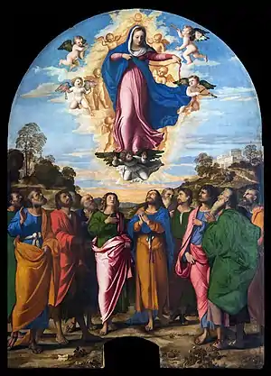 Assumption of the Virgin, a large altarpiece, 1512-1514.