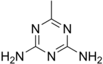 Kekulé, skeletal formula of acetoguanamine