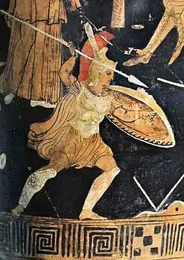 Image 87Achilles wearing his armor (from List of mythological objects)