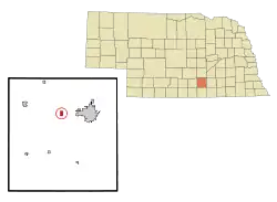 Location of Juniata, Nebraska