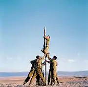 Untitled, from series "Soldiers", 90 x 90 / 140 x 140&nbsp;cm., 1998.