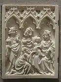 Adoration of the Magi, ivory, 15th century
