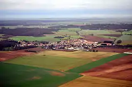 Aerial view of Moussy-le-Vieux, 2014