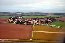 An aerial view of Mauregard