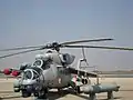 An IAF Mi-35 Hind at Aero India 2009