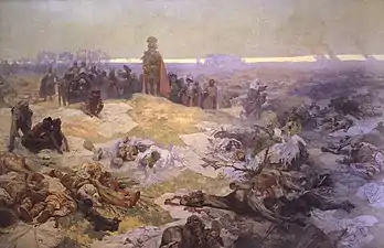 Mucha's The Slav Epic cycle No.10: After the Battle of Grunewald (1924)
