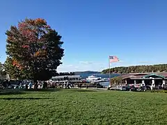 Looking northwest to Bar Island from the park