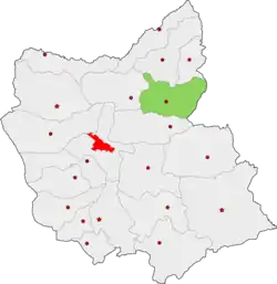 Location of Ahar County in East Azerbaijan province