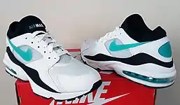 Air Max 93 in the original "Cactus" colorway. Visible air unit around the heel