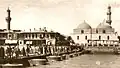 The Mosque in 1930 overlooking the al-Kat'a Bridge.