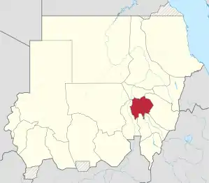 Location in Sudan
