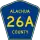 County Road 26A marker