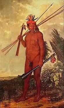 Brazilian Indian warrior, Albert Eckhout
