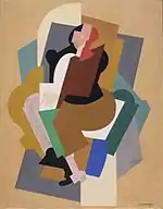 Albert Gleizes, 1920, Figure, gouache on canvas, 91.4 × 76.2&nbsp;cm, Los Angeles County Museum of Art, LACMA