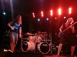 Bent performing with Battlecross in 2016