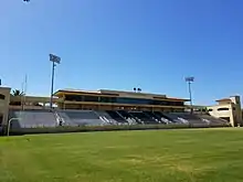 Alex G. Spanos Stadium press box and skyboxes