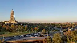George Washington Masonic National Memorial in 2015 with Washington, D.C. and Arlington in the distance