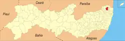 Location in the state of Pernambuco