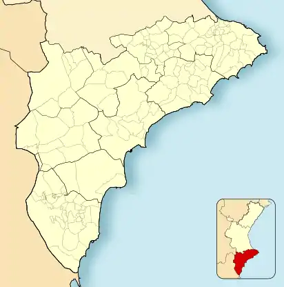 Altea is located in Province of Alicante