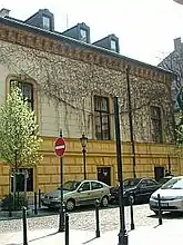 The Almassy House (Antal Gottgeb, 1877), Ötpacsirta utca 2. Built for Kálmán Almássy. Today the headquarters of the Hungarian Architects' Association