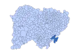 Location in Salamanca