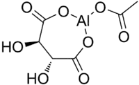 Skeletal formula of aluminium acetotartrate