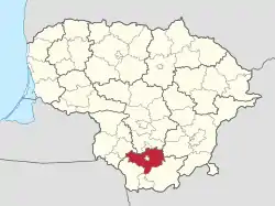 Location in Lithuania