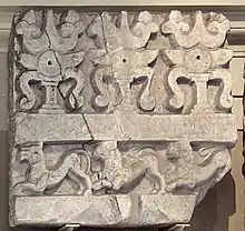 Amaravati Triratna symbols.
