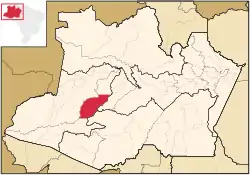 Location of the municipality inside Amazonas