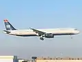 Airbus A321 post-merger in the final US Airways (now Heritage) livery