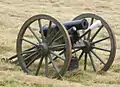 12&nbsp;lb howitzer cannon like the one used in the battle
