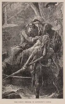 The Fellowship of the Ring's trip downriver has been likened to events in the 1826 The Last of the Mohicans.