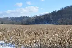 Along State Route 550 west of Amesville