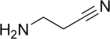 Structural formula of aminopropionitrile