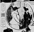 "The lady who made her money in dressmaking saying "good morning" to the lady who inherited hers," The Millinery Sale, November 5th, 1916