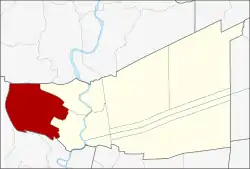 District location in Pathum Thani province