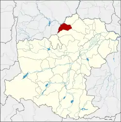 District location in Nakhon Ratchasima province
