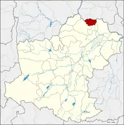 District location in Nakhon Ratchasima province