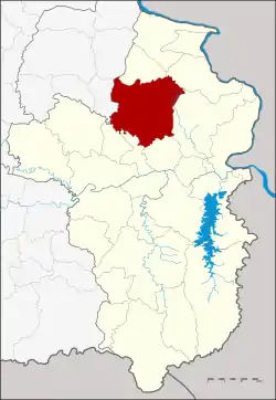 District location in Ubon Ratchathani province