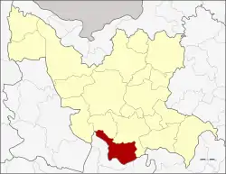District location in Udon Thani province
