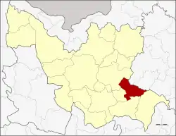 District location in Udon Thani province