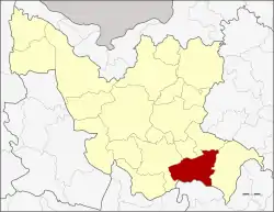 District location in Udon Thani province